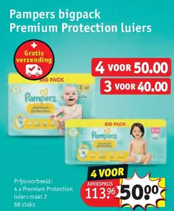 Kruidvat Pampers bigpack Premium Protection luiers aanbieding