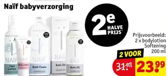 Kruidvat Naïf babyverzorging aanbieding