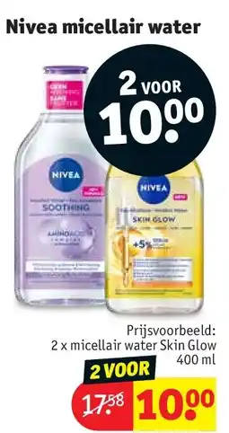 Kruidvat Nivea micellair water aanbieding