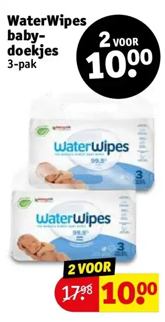 Kruidvat WaterWipes babydoekjes aanbieding