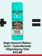 Kruidvat Magic Retouch Midden-bruin Camouflerende Uitgroeispray 75ml aanbieding