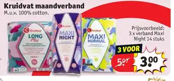 Kruidvat Kruidvat maandverband aanbieding