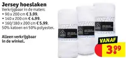 Kruidvat Jersey hoeslaken aanbieding