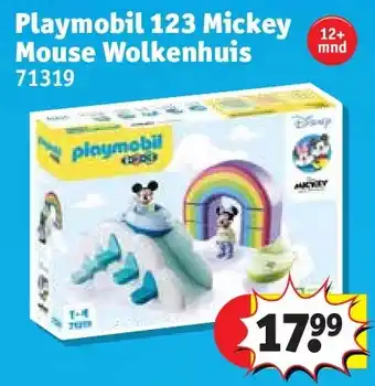 Kruidvat Playmobil 123 Mickey Mouse Wolkenhuis aanbieding