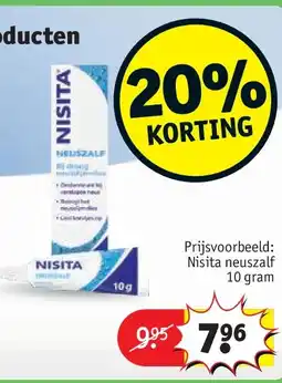 Kruidvat Nisita neuszalf 10 gram aanbieding