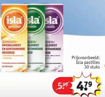 Kruidvat Isla pastilles 30 stuks aanbieding