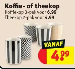 Kruidvat Koffie- of theekop aanbieding