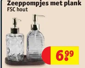 Kruidvat Zeeppompjes met plank aanbieding