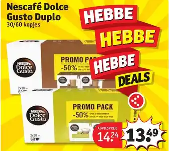 Kruidvat Nescafé Dolce Gusto Duplo aanbieding