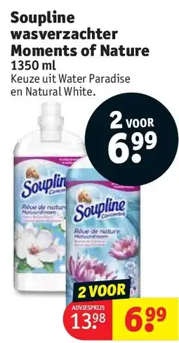 Kruidvat Soupline wasverzachter Moments of Nature aanbieding