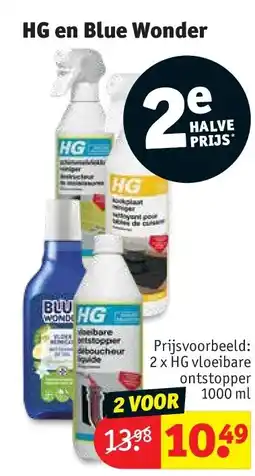 Kruidvat HG en Blue Wonder aanbieding