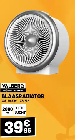 Electro Depot BLAASRADIATOR aanbieding