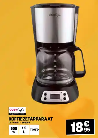 Electro Depot KOFFIEZETAPPARAAT aanbieding