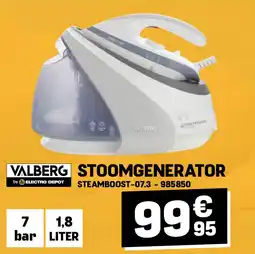 Electro Depot Valberg STOOMGENERATOR aanbieding