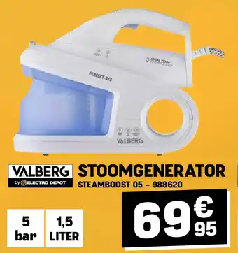 Electro Depot Valberg STOOMGENERATOR aanbieding