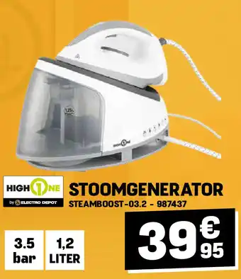 Electro Depot High One STOOMGENERATOR aanbieding