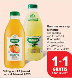 Carrefour Market Materne gamma vers sap aanbieding