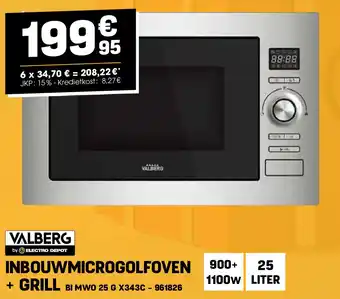 Electro Depot Valberg INBOUWMICROGOLFOVEN + GRILL aanbieding