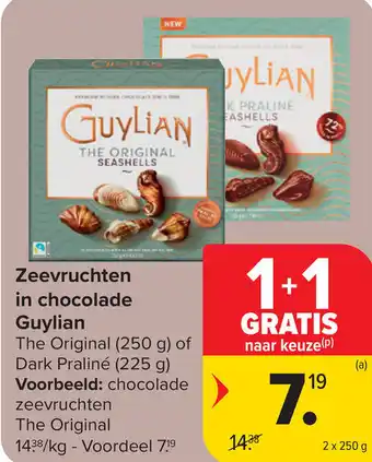 Carrefour Market Guylian zeevruchten in chocolade aanbieding