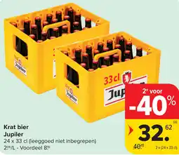 Carrefour Market Jupiler krat bier aanbieding