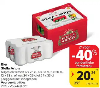 Carrefour Market Stella artois bier aanbieding