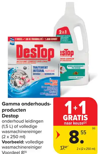 Carrefour Market Destop gamma onderhouds- producten aanbieding