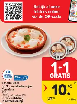 Carrefour Market Scharrolletjes op Normandische wijze Carrefour aanbieding