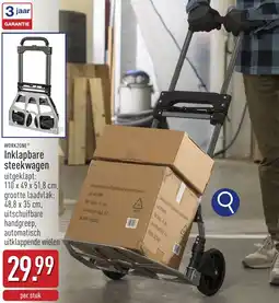 ALDI Workzone Inklapbare steekwagen aanbieding