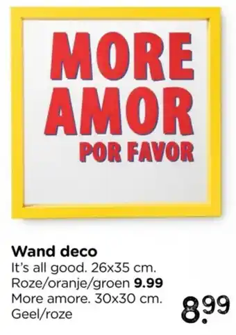 Xenos Wand Deco More Amore aanbieding