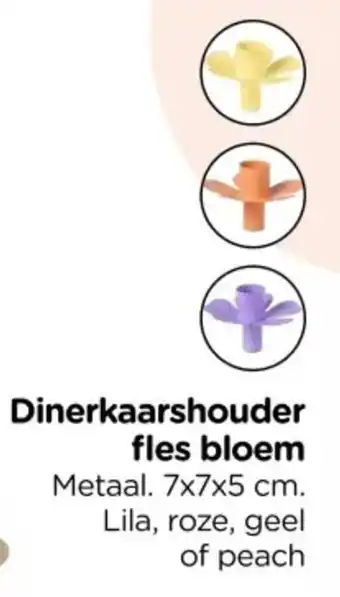 Xenos Dinerkaarshouder fles Bloem aanbieding