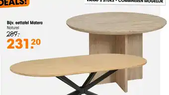 Kwantum Eettafel Matera aanbieding