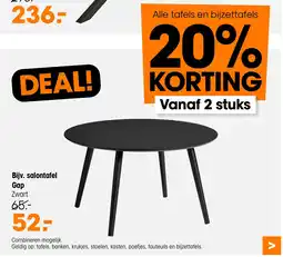 Kwantum Salontafel Gap Zwart aanbieding