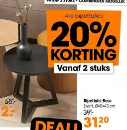 Kwantum Bijzettafel Bosa aanbieding