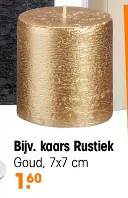 Kwantum kaars rustiek goud aanbieding