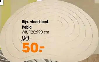 Kwantum Vloerkleed pebla aanbieding