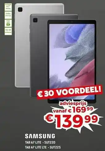 Exellent Samsung tab a7 lite - sut220 aanbieding
