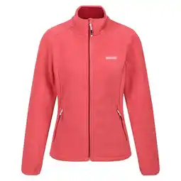 Decathlon Dames Floreo IV Full Zip Fleece Jas (Mineraalrood/Rumba-rood) aanbieding