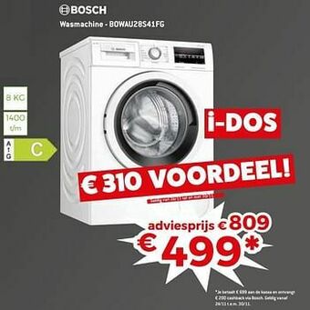 Exellent Bosch wasmachine - bowau28s41fg aanbieding