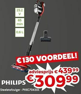 Exellent Philips steelstofzuiger - phxc704301 aanbieding