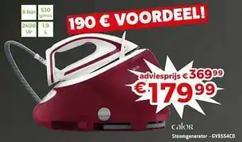 Exellent Calor stoomgenerator - gv9554c0 aanbieding