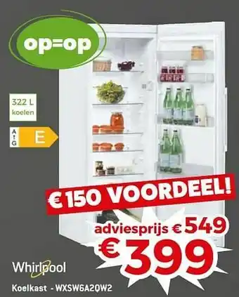 Exellent Whirlpool koelkast - wxsw6a2qw2 aanbieding