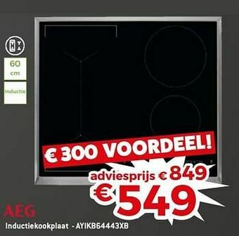 Exellent Aeg inductiekookplaat - ayikb64443xb aanbieding