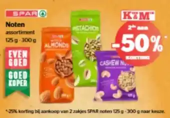 Spar Noten assortiment aanbieding