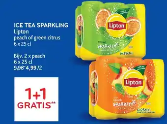 Alvo ICE TEA SPARKLING Lipton aanbieding