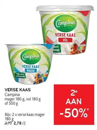 Alvo VERSE KAAS Campina aanbieding