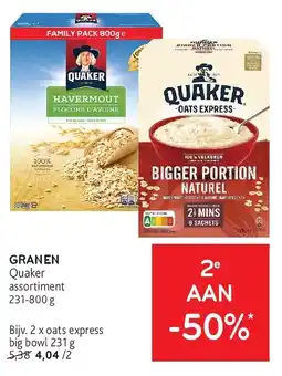 Alvo GRANEN Quaker aanbieding