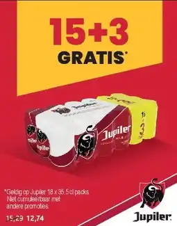 Alvo Geldig op Jupiler 18 x 35,5 cl packs aanbieding