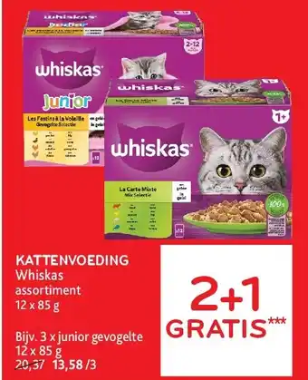 Alvo KATTENVOEDING Whiskas aanbieding