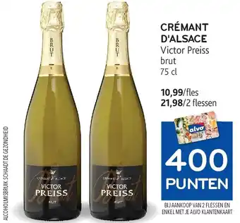 Alvo CRÉMANT D'ALSACE aanbieding