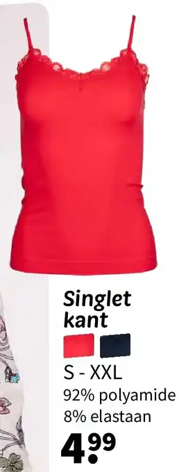 Wibra Singlet kant aanbieding